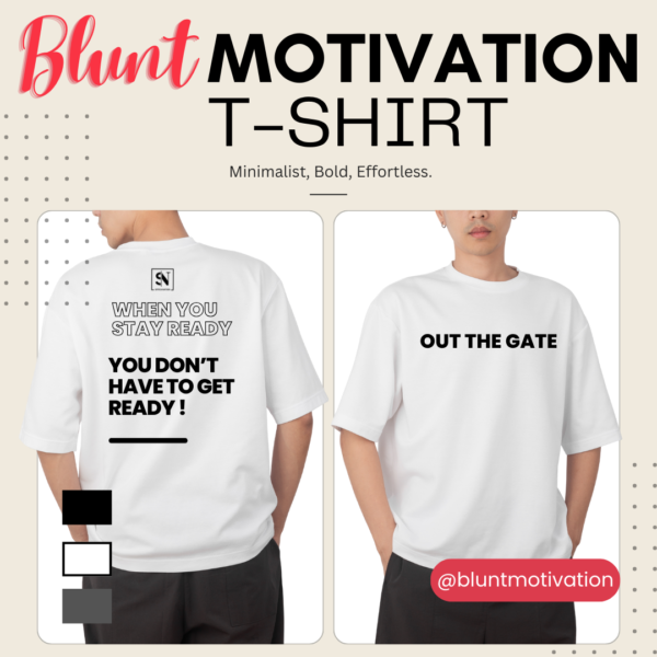 "Blunt Motivation" Short Sleeve Graphic T-shirt Collection - Image 7